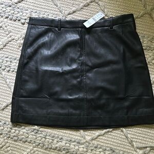 J Crew Trouser mini skirt in faux leather BNWT